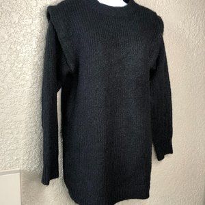 Vero Moda Daisy Women's XS Wide Shoulder Sweater Long Sleeve Black $188